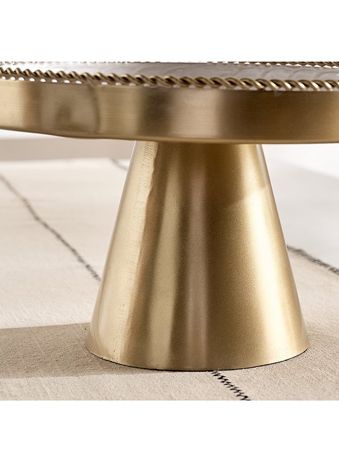 Home Box Gold Footed Cake Stand for Entertaining - Image 4
